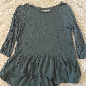 3/4 Sleeve Ruffle Top